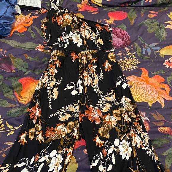 Floral One-Shoulder Jumpsuit - Picture 1 of 1